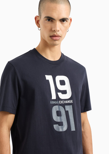 Armani Exchange 1991 classic neck short sleeve t-shirt