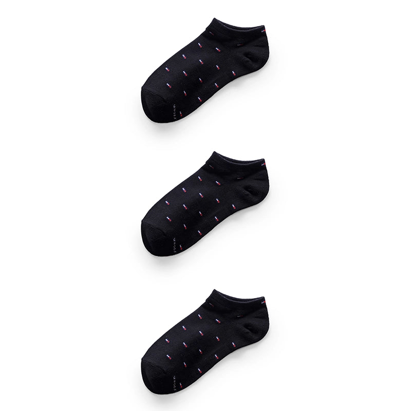 TOMMY HILFIGER COTTON ANKLE 3-PACK SOCKS SU02
