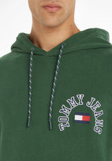 Tommy Jeans Hoodie Logo Men Dark Green (BH)