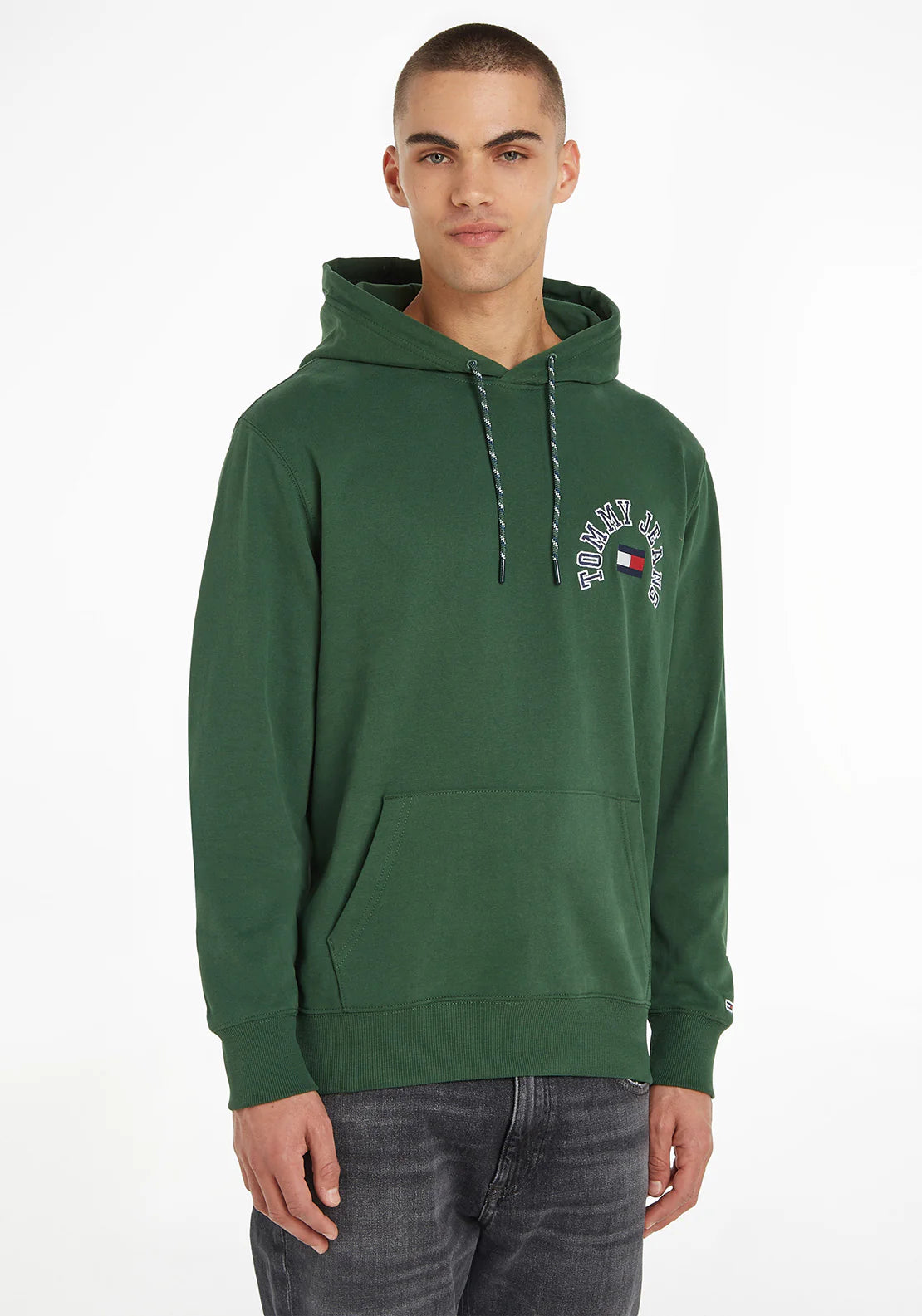 Tommy Jeans Hoodie Logo Men Dark Green (BH)