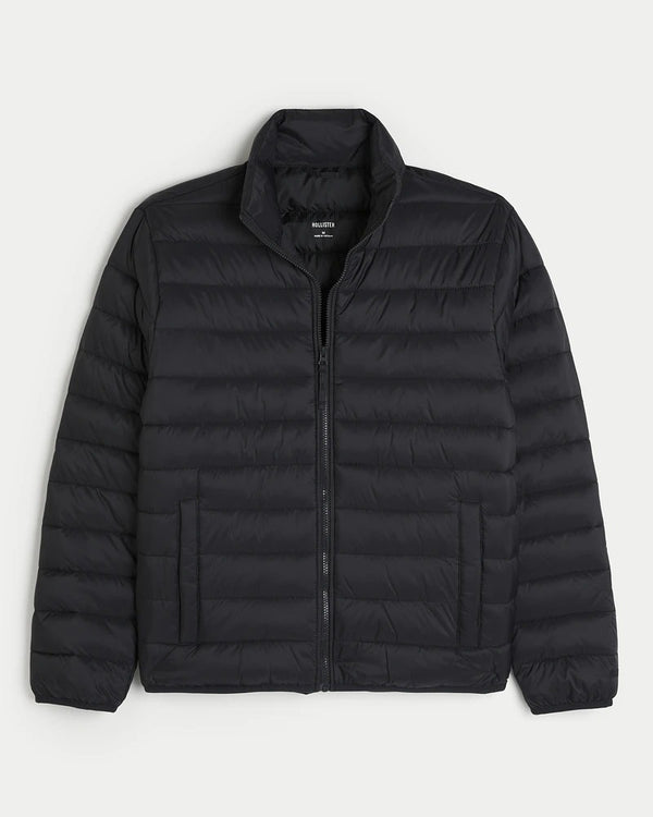 HOLLISTER MOCK-NECK PUFFER JACKET