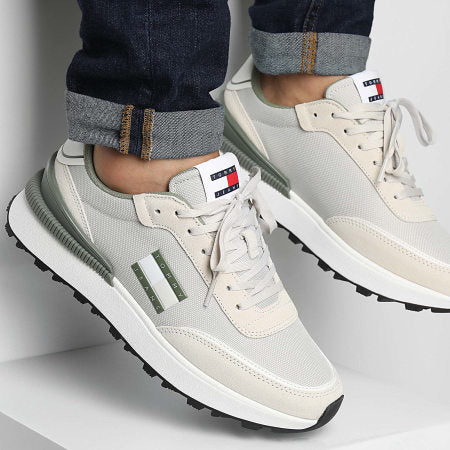 TOMMY Essential Mixed Texture Cleat Runner Trainers