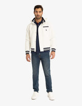 U.S. Polo Assn. Men’s White Casual Hooded Jacket