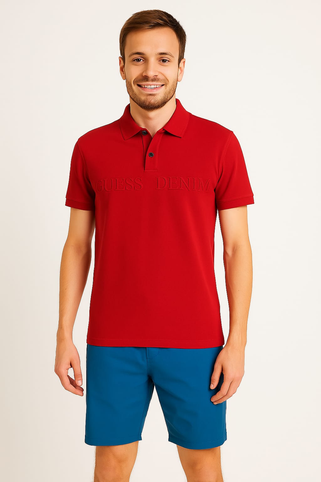 GUESS Men's Classic Polo T-Shirt