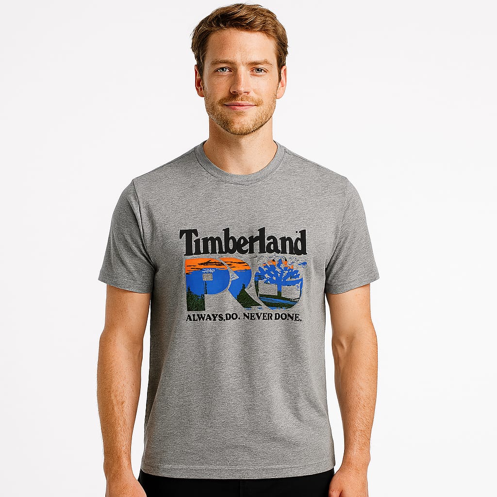 Timberland PRO Men’s Grey Graphic Logo T-Shirt