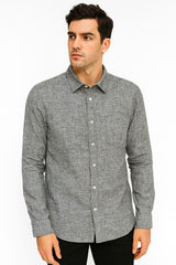 ONLY & SONS Dark Grey Long Sleeve Casual Shirt