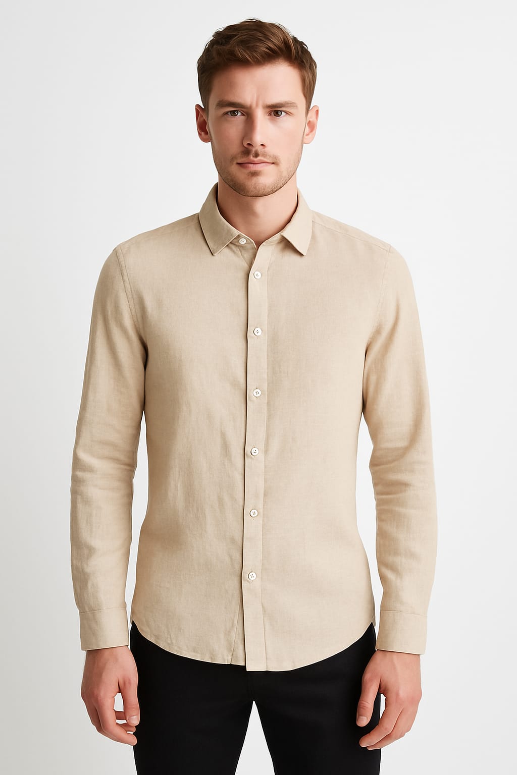 ONLY & SONS Light Beige Long Sleeve Shirt