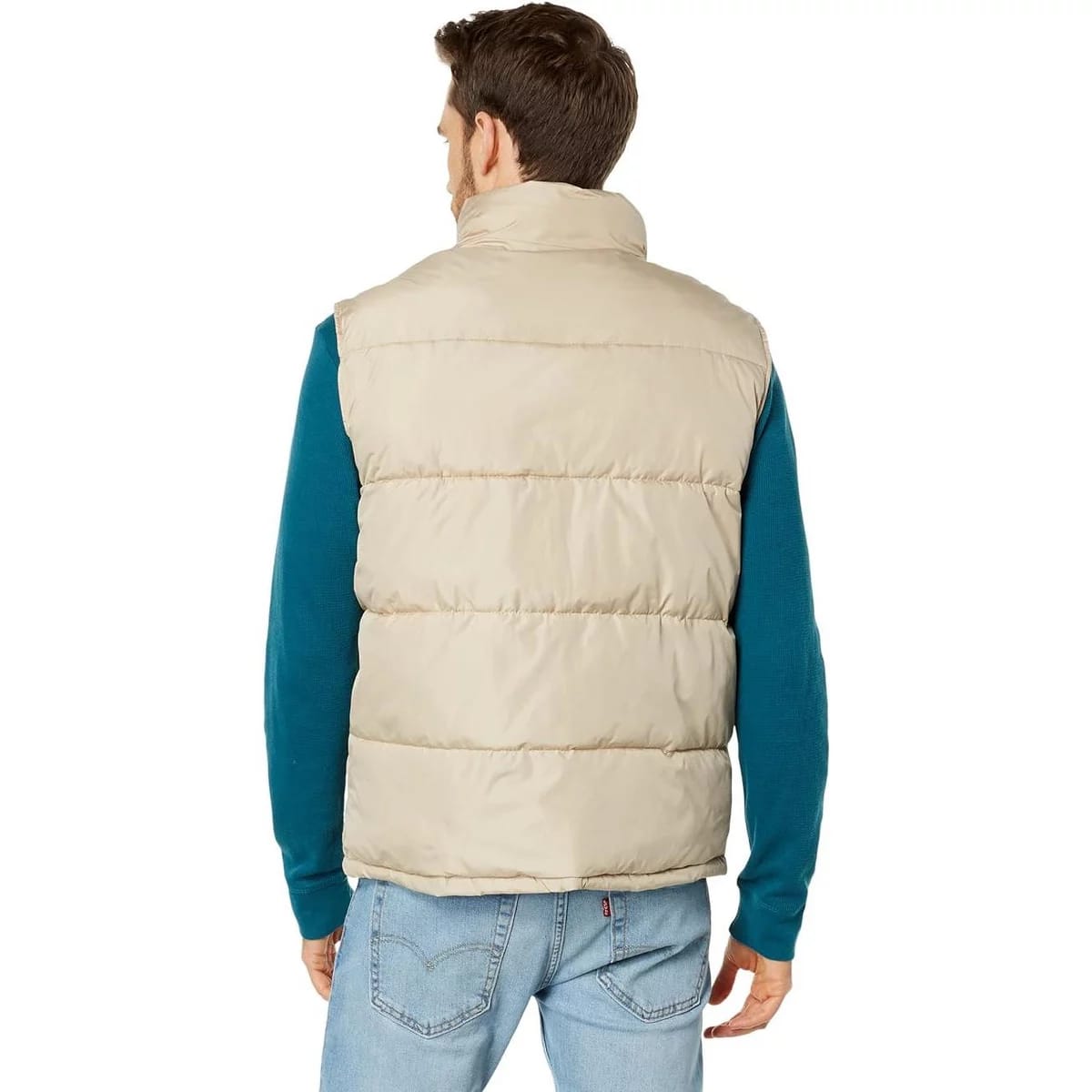 U.S. Polo Assn. Men's Puffer Vest - Essential Tan Sleeveless Jacket