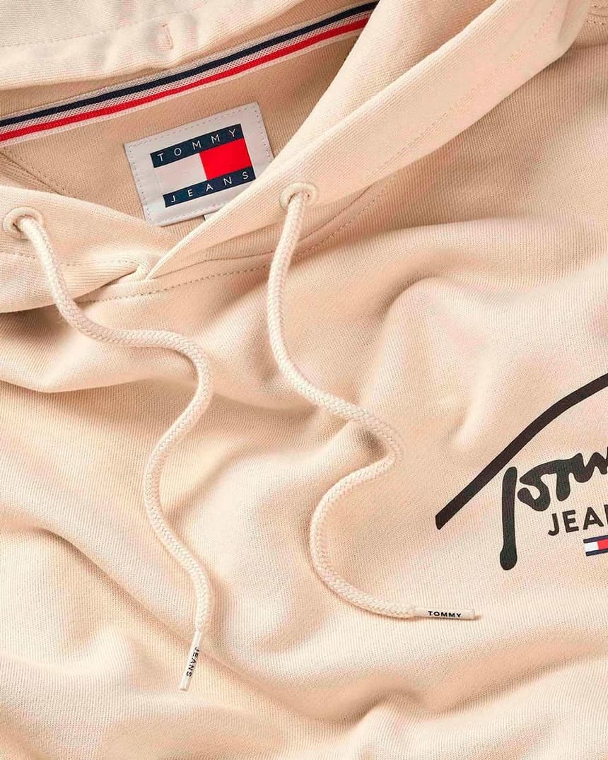 Tommy Jeans Hoodie Logo Men  Beige (BH)