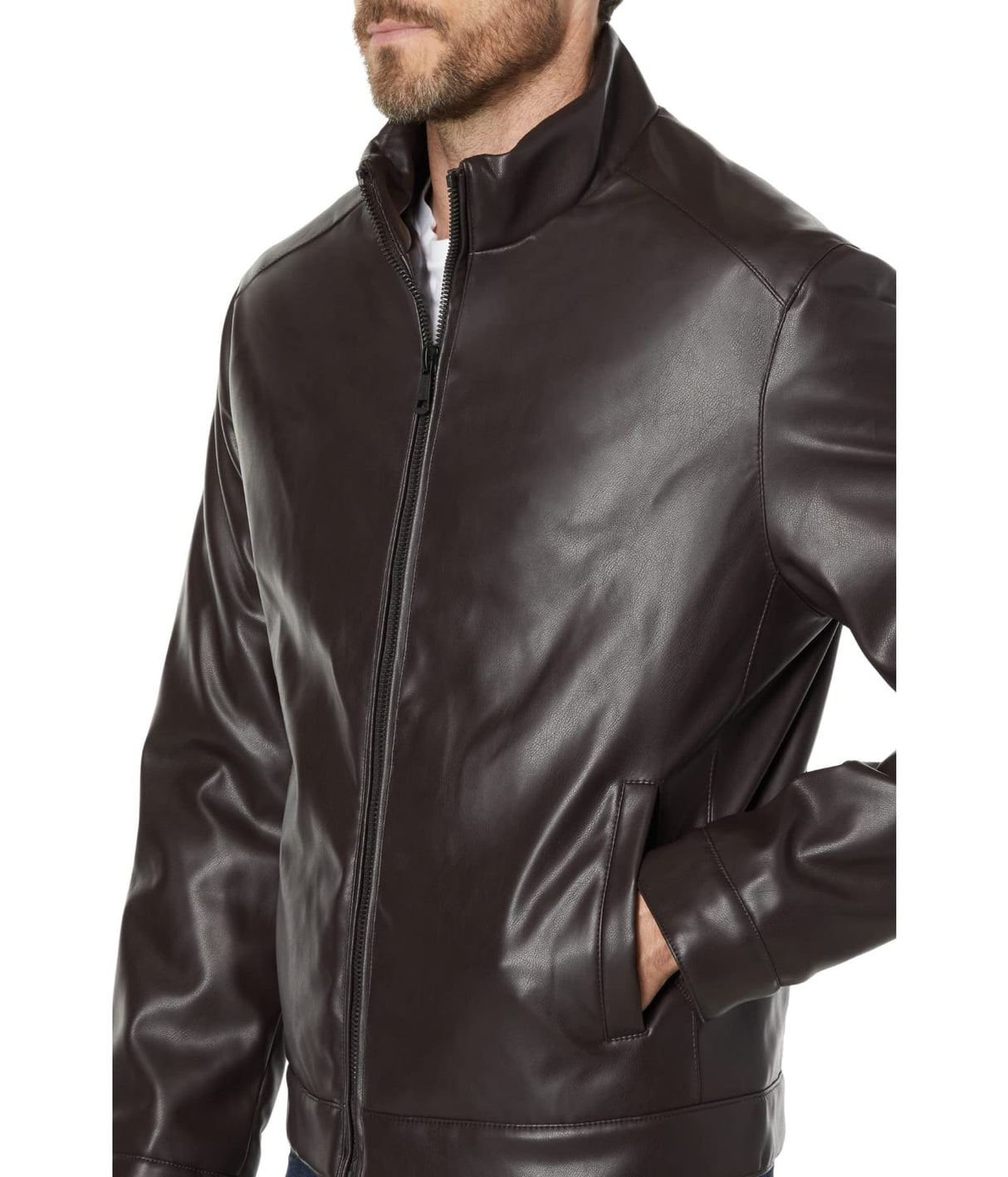 Jacket Cole haan  Leather Brown Men