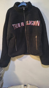 True Religion sherpa logo Men jacket _ Black