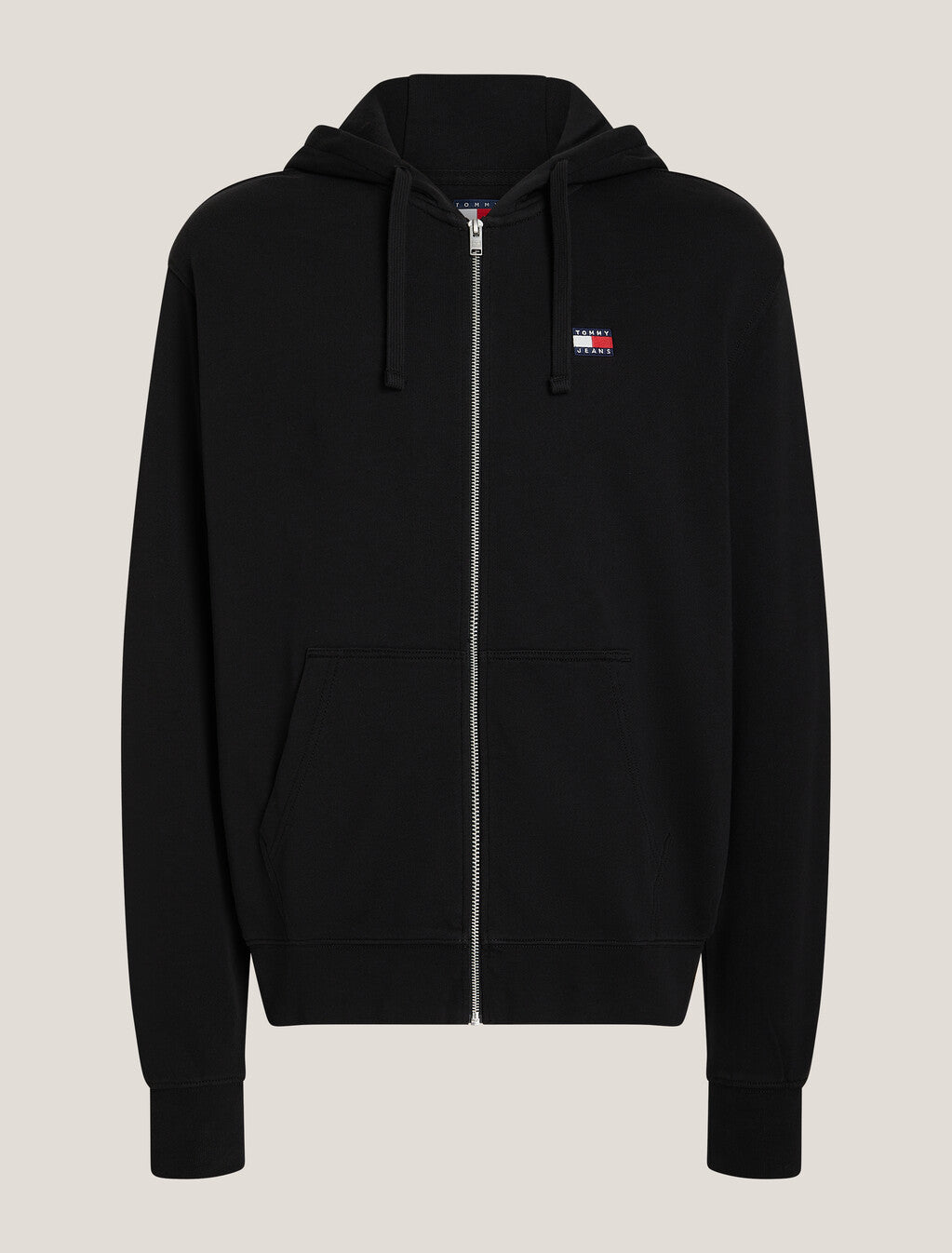 Tommy Jeans Black Full-Zip Hoodie