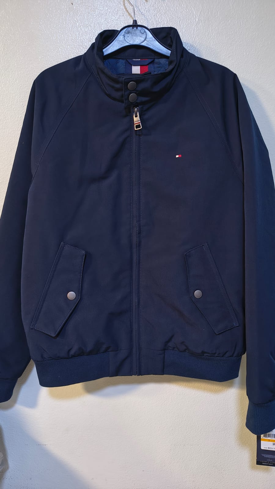 Tommy Hilfiger textile bomber  with lightweight Men Jacket Navy