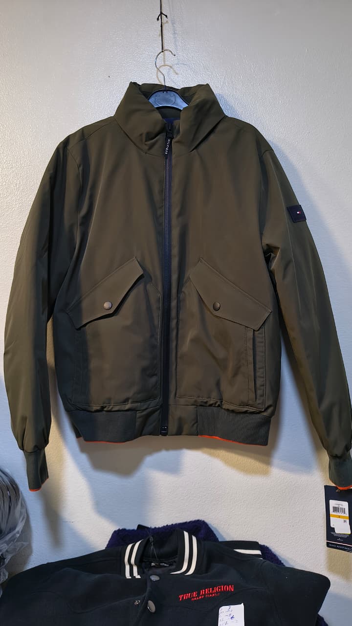 Tommy Hilfiger Men bomber Jacket Olive