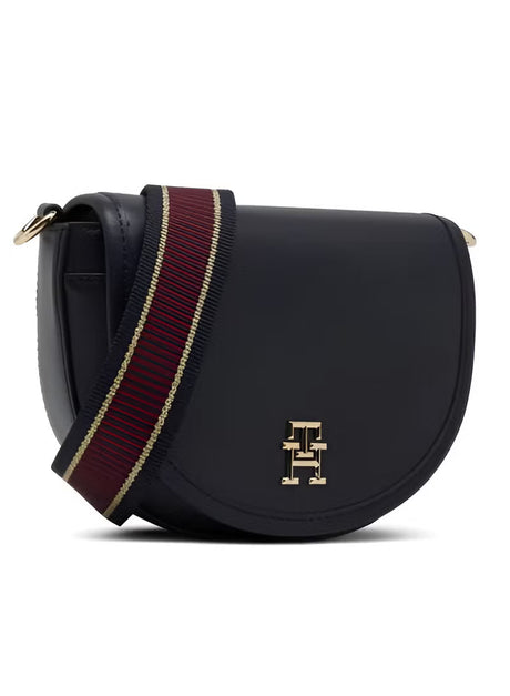 Tommy Hilfiger Women's Black Saddle Crossbody Bag