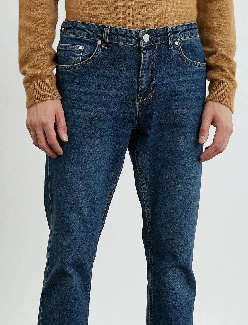 KOTON STRAIGHT FIT PANTS JEANS