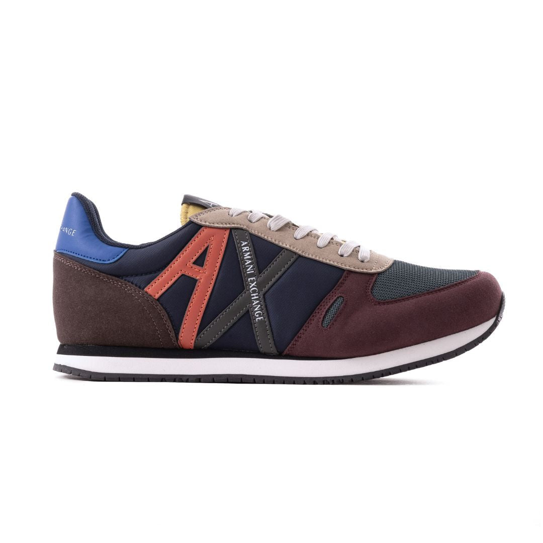 Armani Exchange Men’s Multicolor Logo-Print Runner Sneaker