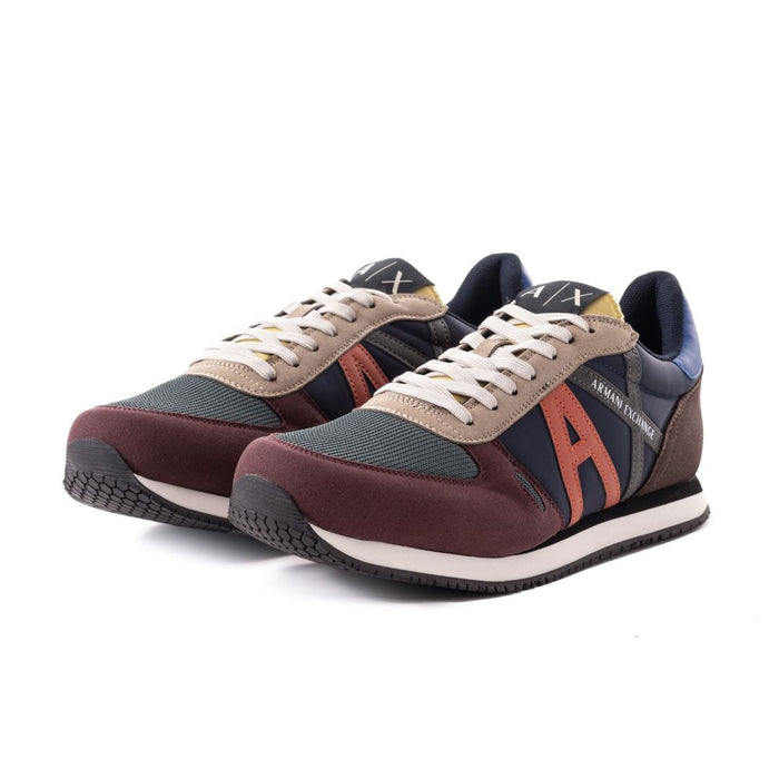 Armani Exchange Men’s Multicolor Logo-Print Runner Sneaker