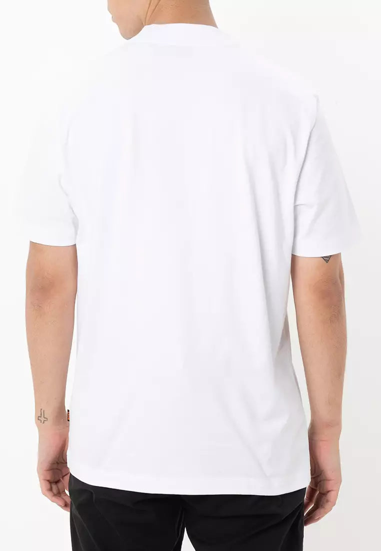 BOSS Men T-Shirts Te.Bossfish White Cotton