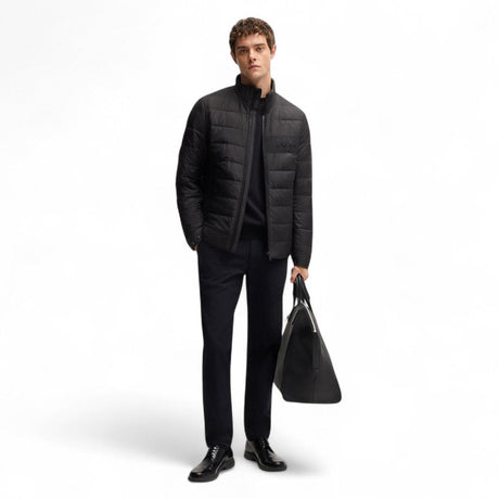 Hugo Boss Padded Stand-Collar Jacket – Black