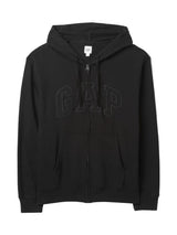GAP Logo Zip Up Hoodie _ Black