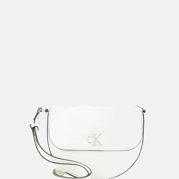 Calvin Klein Jeans Sculpted Ew Flap Conv25 Chain Handbag K60K610562-WHT