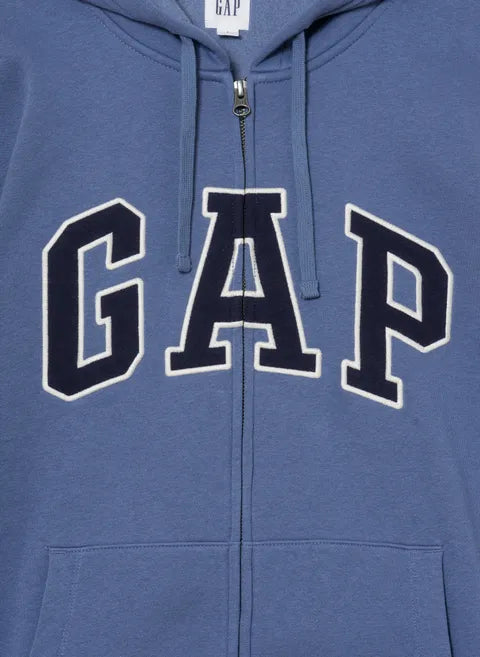 GAP Logo Zip Up Hoodie _ Blue