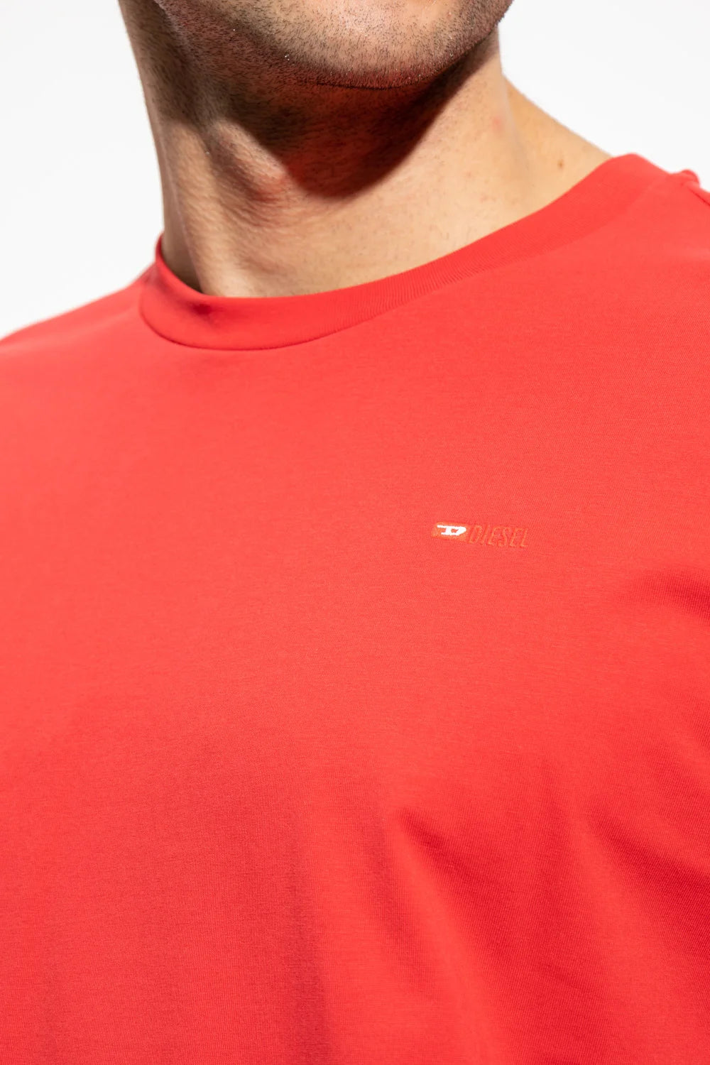 Diesel Diesel Logo Embroidered Crewneck T-Shirt