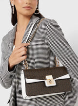 Guess Premium Satchel with Lock Charm