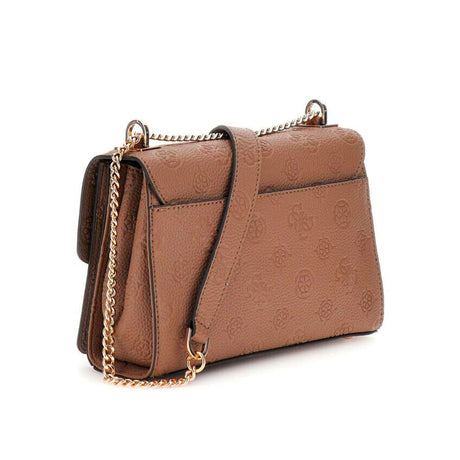 GUESS Cresidia 4G Peony Logo Crossbody Bag - BRN