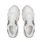 GUESS Micola Mixed Leather Sneakers Women - WHT