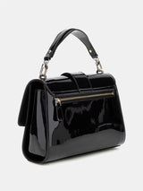 Guess Nolana Patent Mini Handbag Black