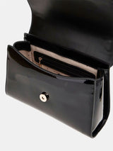 Guess Nolana Patent Mini Handbag Black