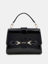 Guess Nolana Patent Mini Handbag Black