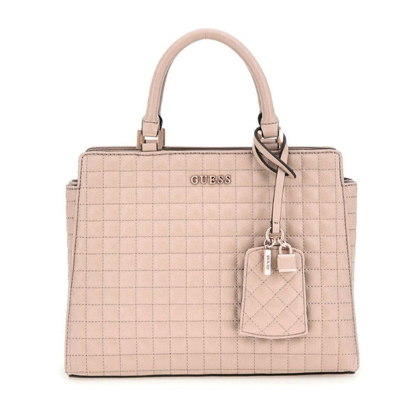 GUESS TIA Quilted Satchel Bag Women - CRM