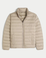 HOLLISTER MOCK-NECK PUFFER JACKET