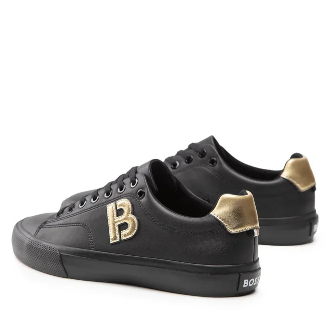HUGO BOSS Aiden TENN LTB Trainers Men 50474728-BLKGLD