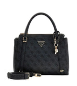 GUESS Eco Erica 2 Compartment Satchel Coal Logo