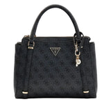 GUESS Eco Erica 2 Compartment Satchel Coal Logo