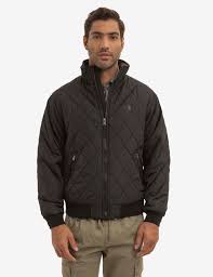 U.S Polo Diamond Quilted Fleece Jacket