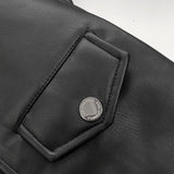 Karl Lagerfeld Men's Faux-Leather Moto Jacket
