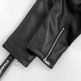 Karl Lagerfeld Men's Faux-Leather Moto Jacket