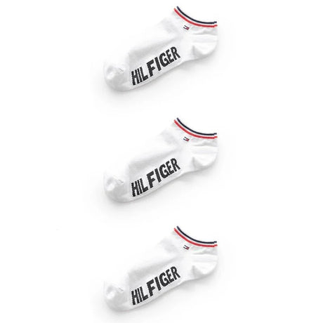 TOMMY HILFIGER COTTON ANKLE 3-PACK SOCKS