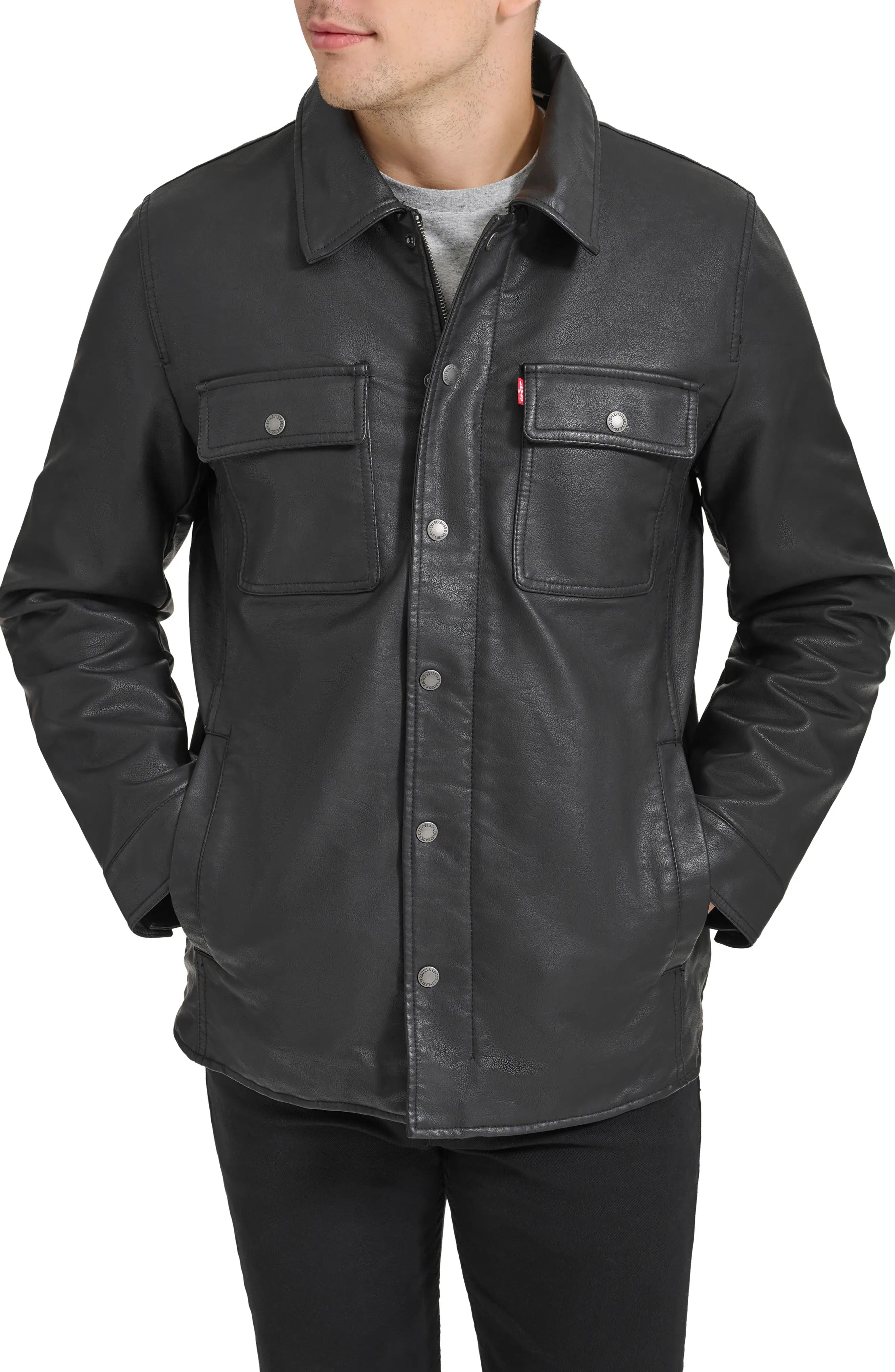 Levi's - Faux Leather Trucker Jacket – highend-eg