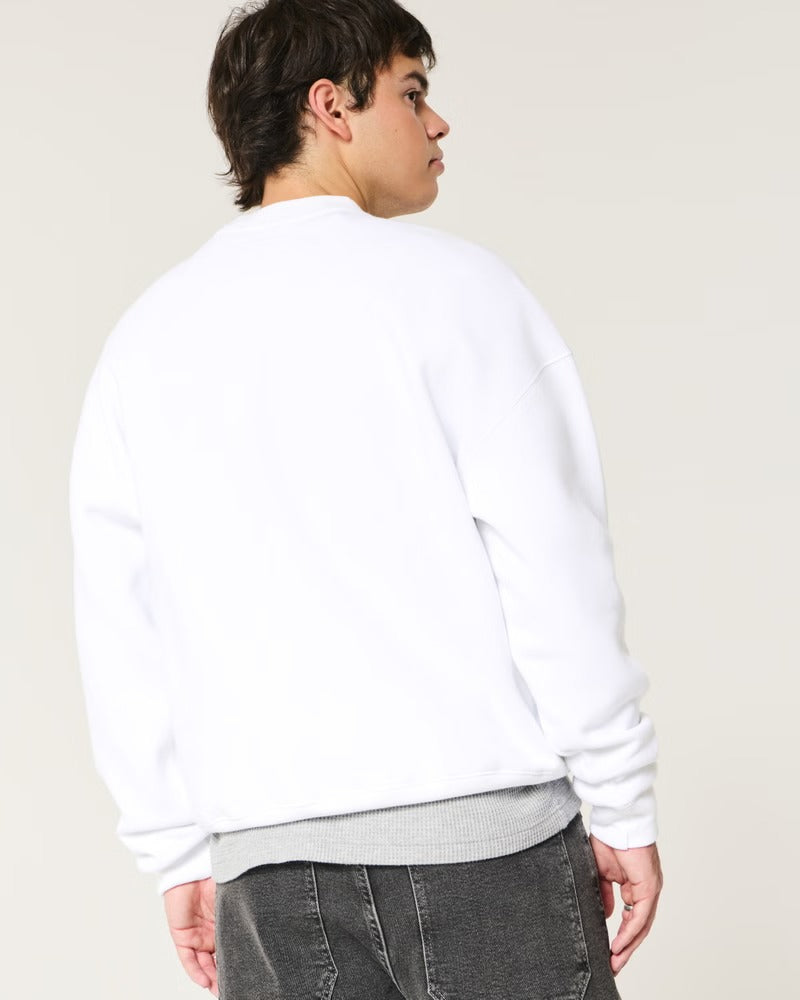 Hollister - Boxy West Coast Marathon Graphic Crew Sweatshirt