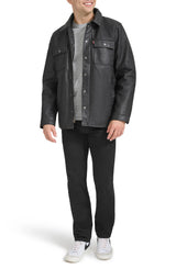 Levi’s - Faux Leather Trucker Jacket