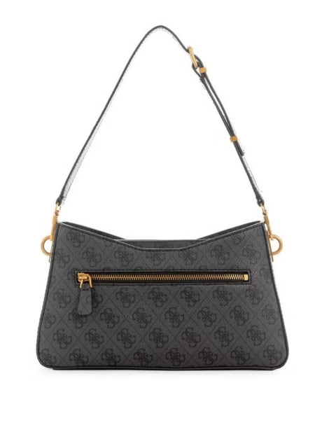 GUESS -Quilted Flap Crossbody Bag with Chain Strap and Iconic Logo