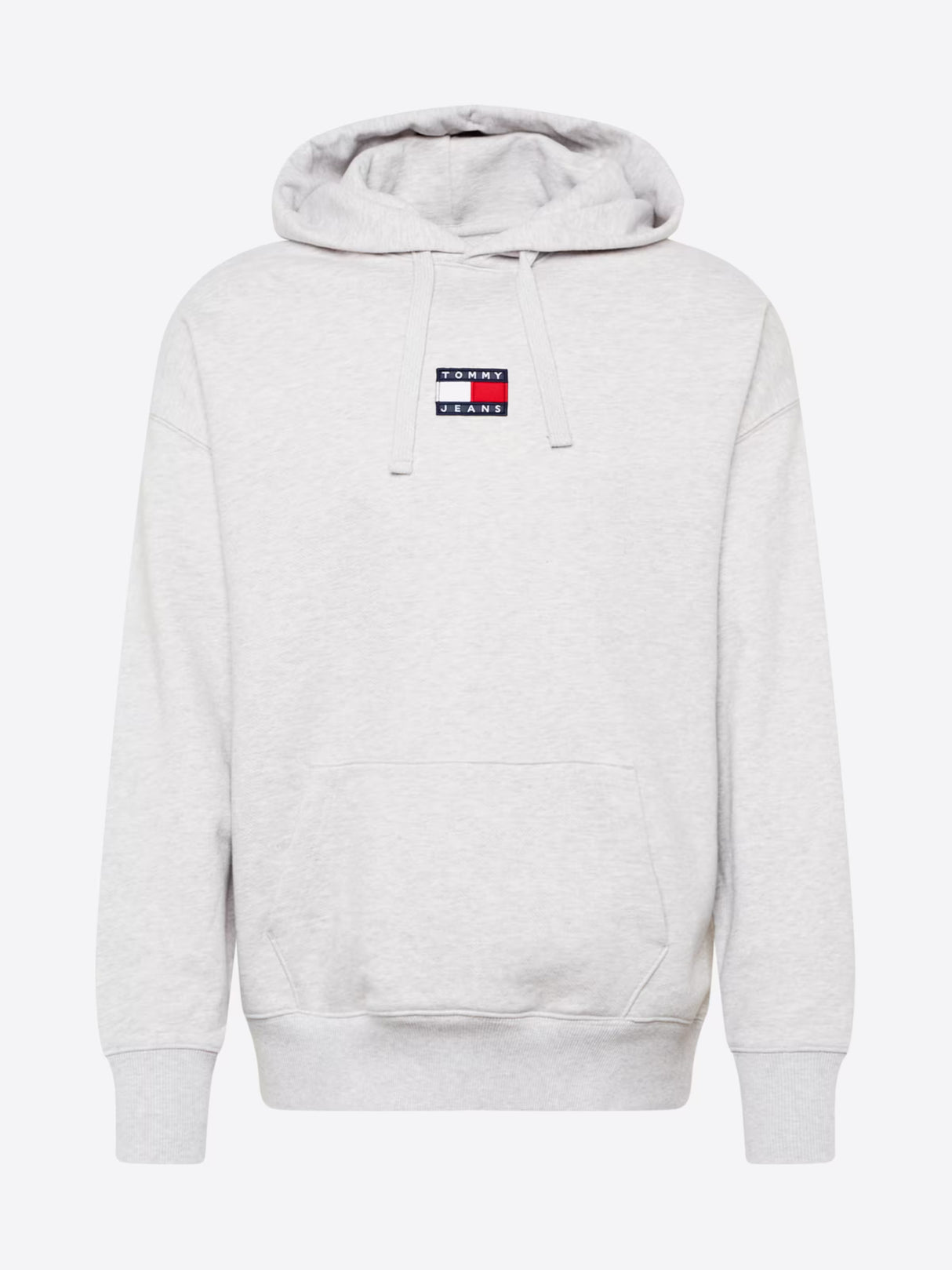 Tommy Jeans Men’s Gray Flag Logo Hoodie - Gray