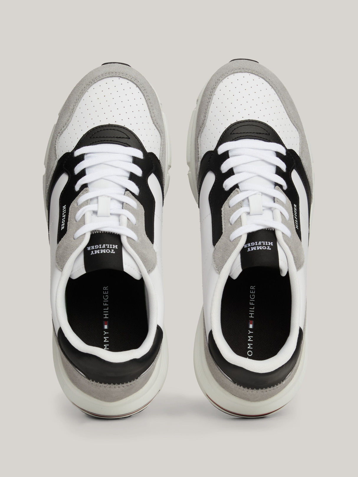 Tommy Hilfiger - Suede Mixed Texture Trainers