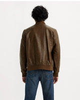 LEVI'S - Faux Leather Varsity Bomber Jacket